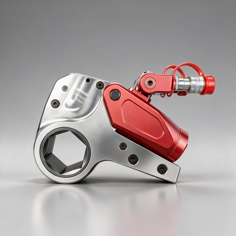WD-C Hollow Hydraulic Torque Wrench (Red)