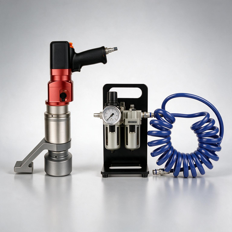Straight-Type Impact-Free Pneumatic Torque Wrench
