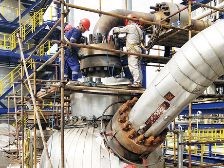 Flange leakage solution for a petrochemical client